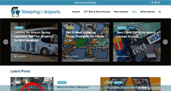 Desktop Screenshot of blog.sleepinginairports.net