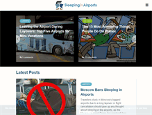 Tablet Screenshot of blog.sleepinginairports.net